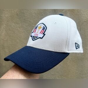 New Era 2016 Ryder Cup Team USA America White Golf Flex Cap Hat- Strap Adjust